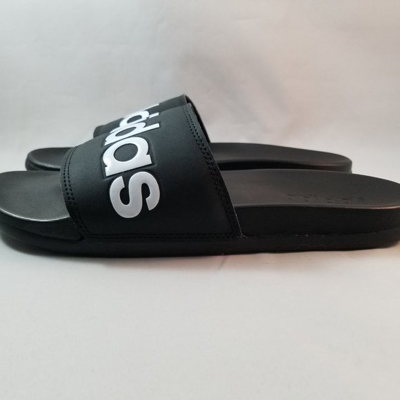NEW Men's Sz 12 Adidas COMFORT Slide Black - Picture 4 of 8